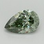 1.53 Ct. Fancy Vivid Green Pear Lab Grown Diamond