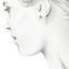 The Messi Earrings, smalltop view on a hand