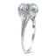 The Missouri Ring, smalltop view on a hand