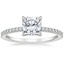 Platinum Viviana Half Coverage Diamond Ring, smalltop view