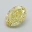 1.00 Ct. Fancy Intense Yellow Oval Lab Grown Diamond