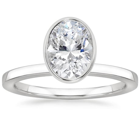 Floating Bezel Solitaire Ring