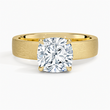 Peyton 4mm Satin Finish Solitaire Ring