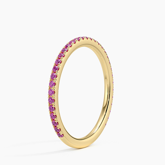 Luxe Ballad Dark Pink Lab Sapphire Ring