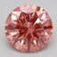 2.10 Ct. Fancy Vivid Pink Round Lab Grown Diamond