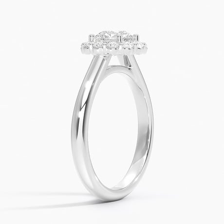 Lotus Flower Engagement Ring