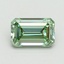1.04 Ct. Fancy Vivid Green Emerald Lab Grown Diamond