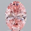 2.54 Ct. Fancy Vivid Pink Oval Lab Grown Diamond