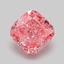 1.03 Ct. Fancy Vivid Pink Cushion Lab Grown Diamond