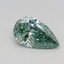 0.56 Ct. Fancy Vivid Green Pear Lab Grown Diamond