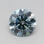 0.51 Ct. Fancy Intense Blue Round Lab Grown Diamond
