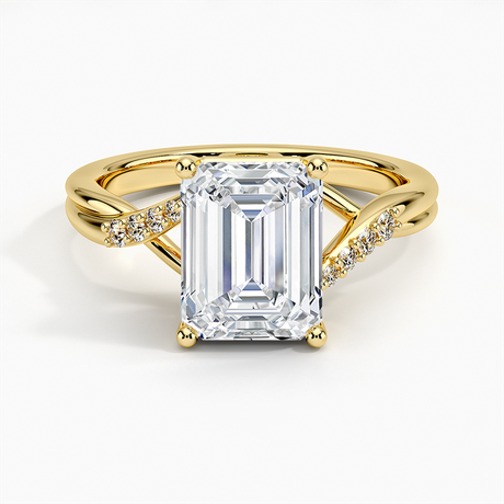 18K Yellow Gold Chamise Diamond Ring (1/15 ct. tw.)