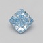 1.10 Ct. Fancy Vivid Blue Cushion Lab Grown Diamond