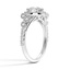 Twisted Vine Halo Diamond Ring, smallside view
