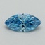 0.54 Ct. Fancy Vivid Blue Marquise Lab Grown Diamond