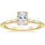 18K Yellow Gold Astra Diamond Ring, smalltop view