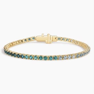 Coastal Ombre Gemstone 6.5 in. Tennis Bracelet