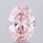 4.02 Ct. Fancy Vivid Pink Oval Lab Grown Diamond