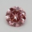 0.37 Ct. Fancy Vivid Pink Round Lab Grown Diamond