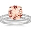 18KW Morganite Ballad Diamond Bridal Set (1/3 ct. tw.), smalltop view