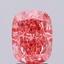 2.91 Ct. Fancy Vivid Pink Cushion Lab Grown Diamond