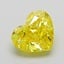 1.09 Ct. Fancy Vivid  Yellow Heart Lab Grown Diamond