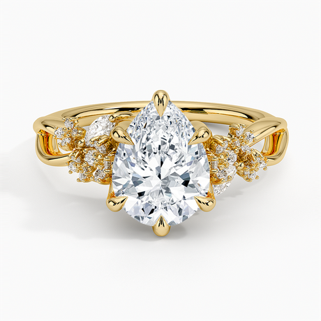 18K Yellow Gold Summer Blossom Diamond Ring (1/4 ct. tw.)