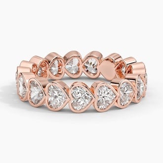 Heart Shaped Lab Diamond Bezel Ring