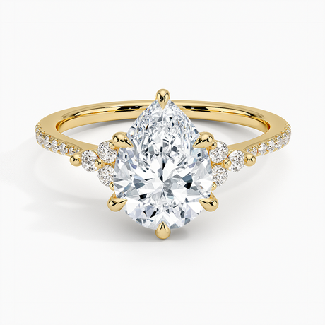 Trio Cluster Pavé Diamond Ring