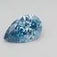 0.94 Ct. Fancy Vivid Blue Pear Lab Grown Diamond