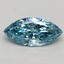 0.90 Ct. Fancy Vivid Blue Marquise Lab Grown Diamond