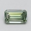 1.00 Ct. Fancy Vivid Green Emerald Lab Grown Diamond