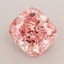 3.12 Ct. Fancy Vivid  Pink Cushion Lab Grown Diamond
