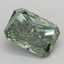 0.98 Ct. Fancy Vivid Green Radiant Lab Grown Diamond