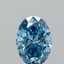 1.06 Ct. Fancy Vivid Blue Oval Lab Grown Diamond
