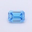 1.02 Ct. Fancy Vivid  Blue Emerald Lab Grown Diamond