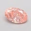 0.34 Ct. Fancy Vivid  Pink Oval Lab Grown Diamond