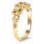 The Dawne Ring, smalltop view on a hand