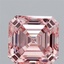 2.51 Ct. Fancy Vivid Pink Asscher Lab Grown Diamond