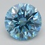 3.21 Ct. Fancy Vivid Blue Round Lab Grown Diamond