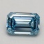 1.00 Ct. Fancy Intense Blue Emerald Lab Grown Diamond