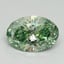 1.59 Ct. Fancy Vivid Pacific Green Oval Lab Grown Diamond