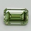 3.04 Ct. Fancy Vivid Green Emerald Lab Grown Diamond
