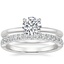 18K White Gold Petite Heritage Diamond Ring with Luxe Heritage Diamond Ring (1/3 ct. tw.)