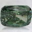 4.01 Ct. Fancy Vivid Pacific Green Cushion Lab Grown Diamond