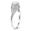 The Laureen Ring, smalltop view on a hand