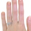 The Shante Ring, smallzoomed in top view on a hand