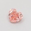 0.30 Ct. Fancy Intense  Pink Heart Lab Grown Diamond