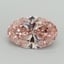 3.05 Ct. Fancy Vivid Pink Oval Lab Grown Diamond