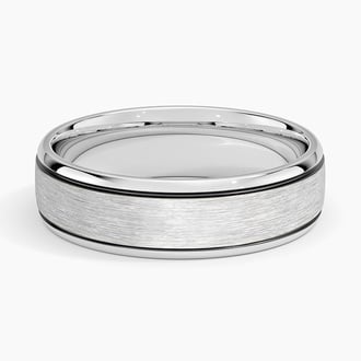 Everett 6mm Wedding Ring in 18K White Gold